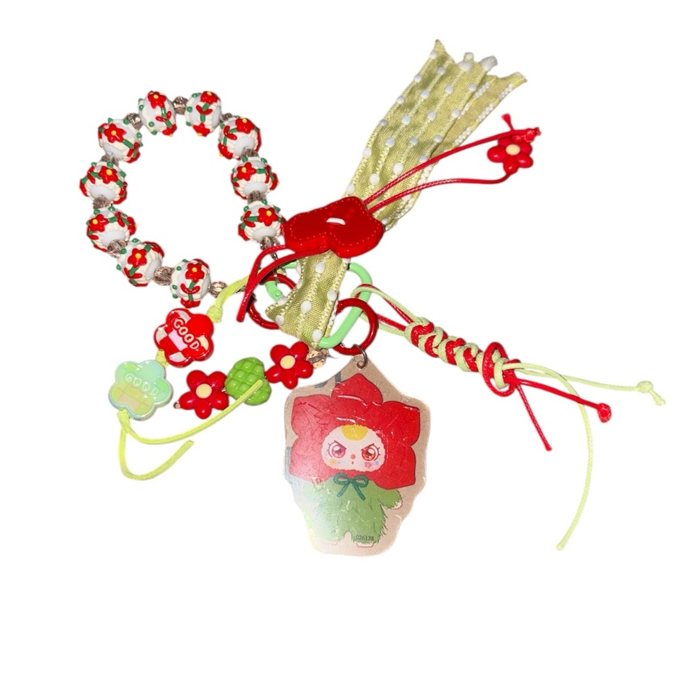 Baby three keychain/bag charm